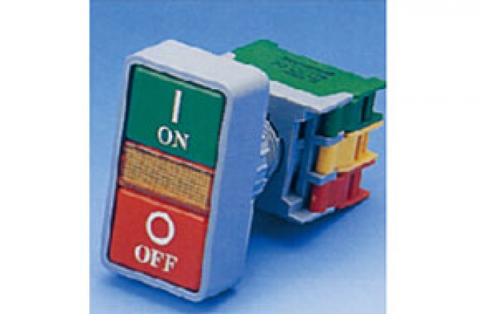DPB-22N ILLUMINATED DOUBLE PUSH BUTTON WITH 1A1B CONTACT BLOCK