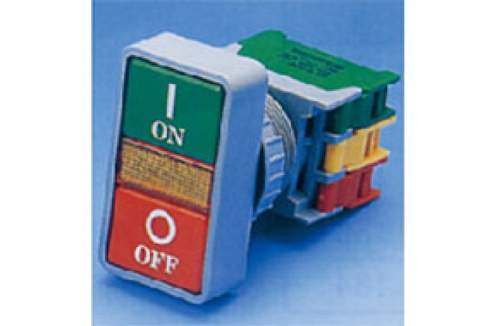 DPB-30N ILLUMINATED DOUBLE PUSH BUTTON WITH 1A1B CONTACT BLOCK